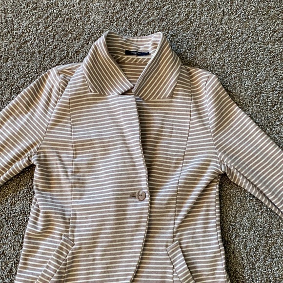 Striped casual blazer size M - Picture 2 of 7